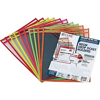 Beebel 10 Pack Job Ticket Holders 8 1/2" X 11" Waterproof Zip Page Protectors Heavy Duty Dry