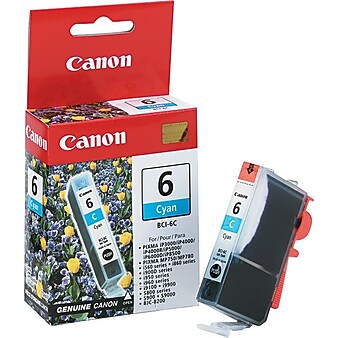 Canon 6 Cyan Standard Yield Ink Cartridge (4706A003)