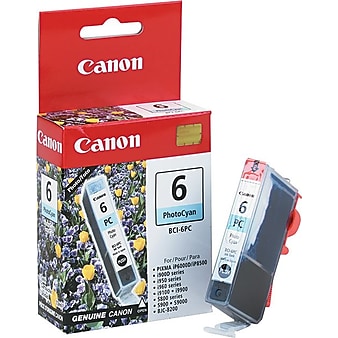 Canon 6 Photo Cyan Standard Yield Ink Cartridge (4709A003)