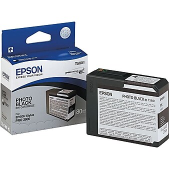 Epson T5801 Ultrachrome Black Standard Yield Ink Cartridge