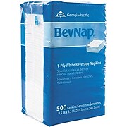 Vanity Fair Entertain Beverage Napkin 2 Ply White 40 Pack 12 Packs Carton 35134 18 At Staples