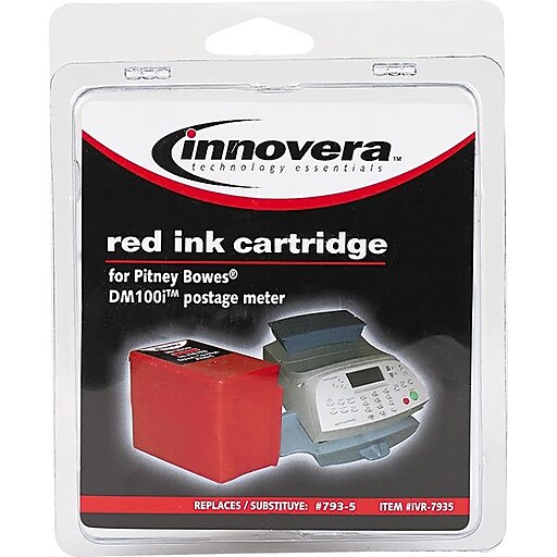 Shop Staples for Innovera 7935 Compatible Pitney Bowes Red Postage