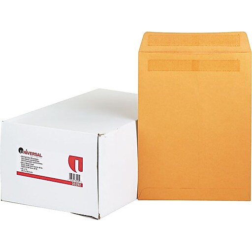 SelfStick Kraft Catalog Envelopes, Sub. 28, 10 x 13, 250/Box at Staples