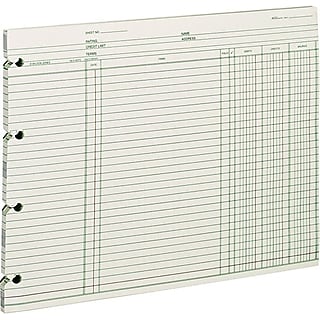 Wilson Jones Registro Contabile, 11-3/4" X 7-1/4", Rigato, 300