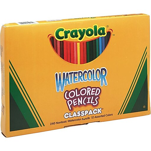 Shop Staples for Binney & Smith Crayola® Watercolor Pencils 12Color Classpack, 240/Pk