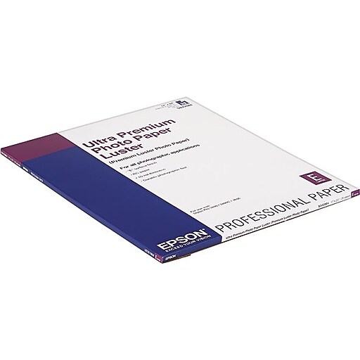 Epson Ultra Premium Luster Photo Paper, 17" x 22", 25/Pack (S042084) at
