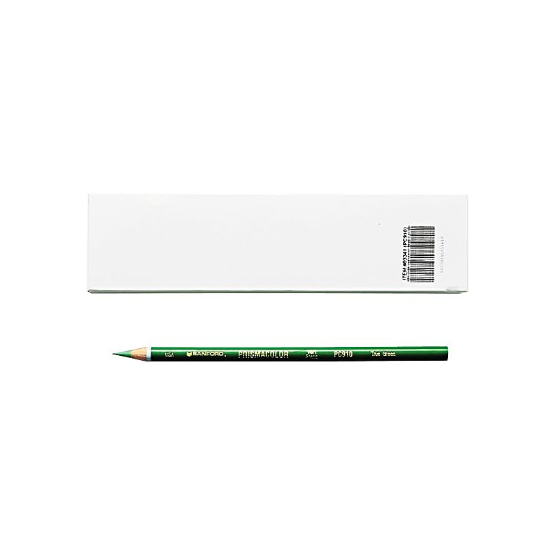 Prismacolor Col-Erase Erasable Professional Colored Pencil, True Green, Dozen (SAN3341) image 1
