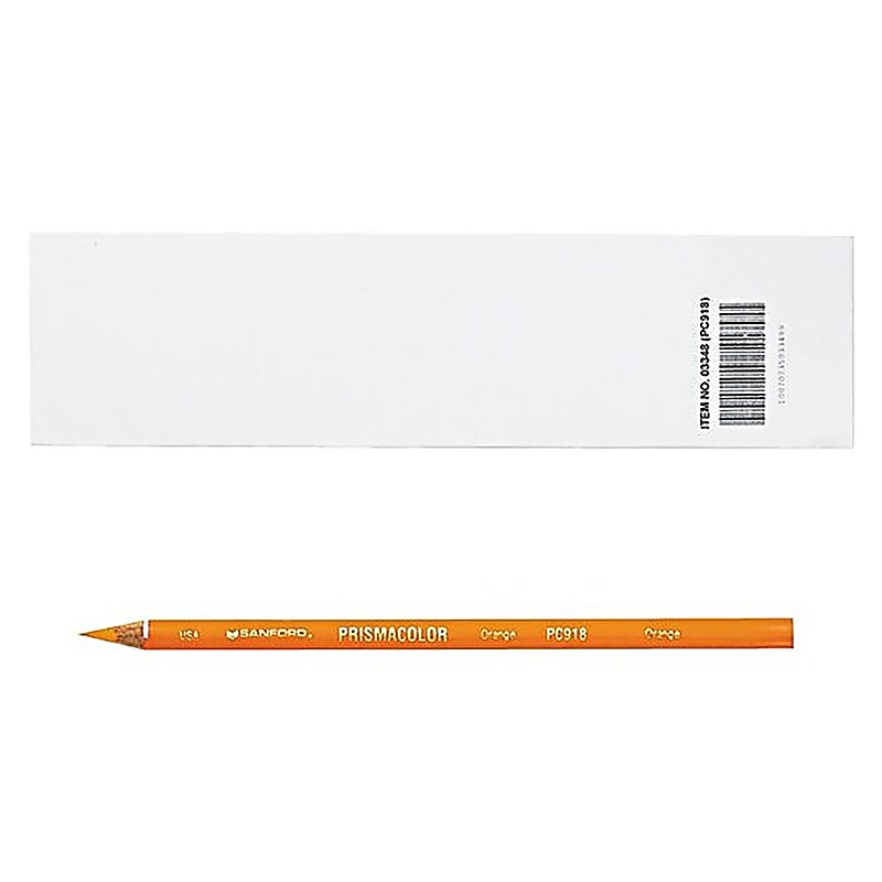 Sanford Premier Colored Pencils, Orange Lead/Barrel, 12/Pk image 1