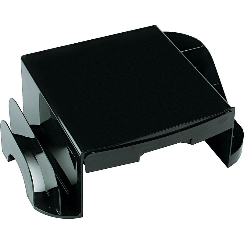 Rubbermaid Image® Series Desk Set, Optimizer Phone Center, Black, 6"H x 15"W x 10 1/4"D image 1