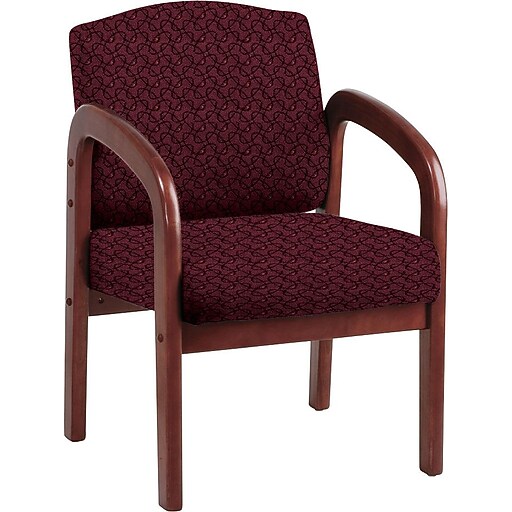 Office Star Custom Cherry Wood Visitor's Chair, Inferno at Staples