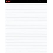 Staples 27" x 34", White with Blue Lines, Easel Pad