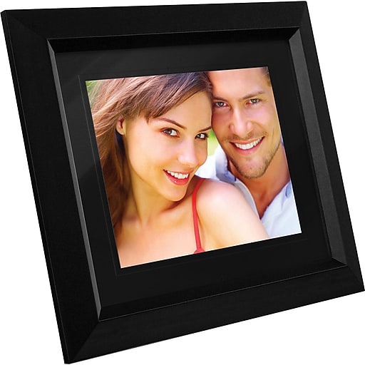 Aluratek 15" Digital Picture Frame, Black (ADMPF315F) Staples