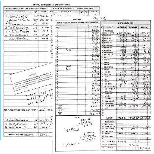 Dome® Weekly Bookkeeping Record Staples