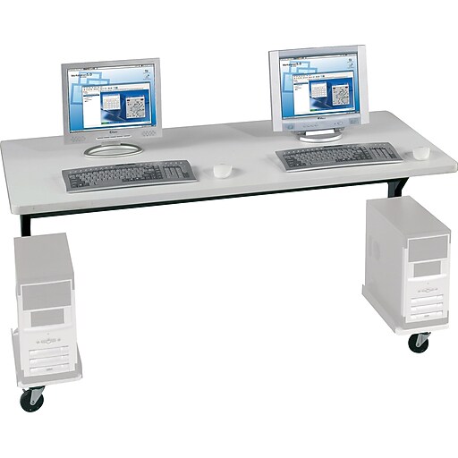 Balt® Brawny 60" x 30" Mobile Computer Desk, Gray at Staples