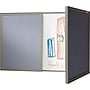 Ghent VisuALL PC Whiteboard Cabinet with Fabric Bulletin Board Exterior Doors, Gray (41302)~#|#~s0244660_sc7