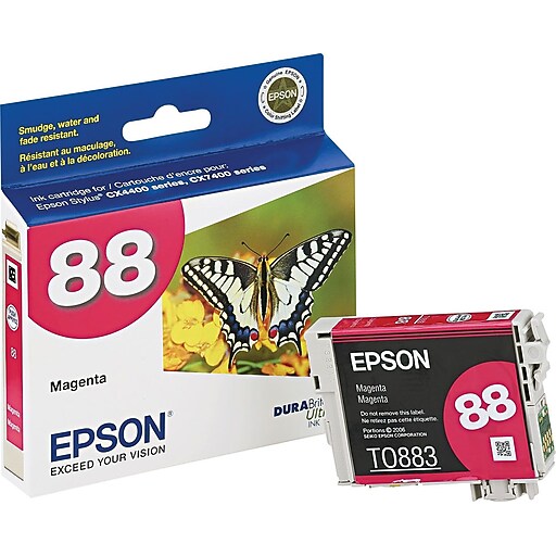 Epson T88 Magenta Standard Yield Ink Cartridge Staples