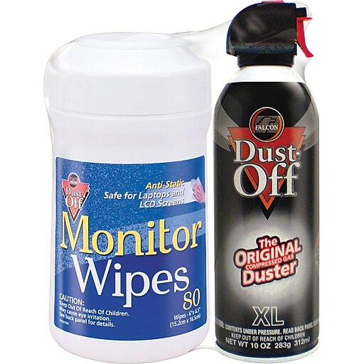 DustOff Monitor Wipes and Duster Combo Staples