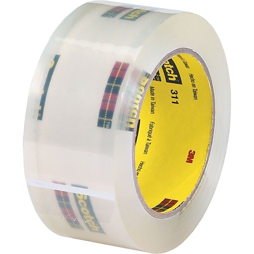 Scotch® 311 Acrylic Packing Tape, 3"x110 yds., 24/Case Staples