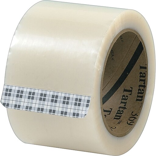3M Tartan 369 Hot Melt Packing Tape, 2"x55 yds., Clear, 36/Case at Staples