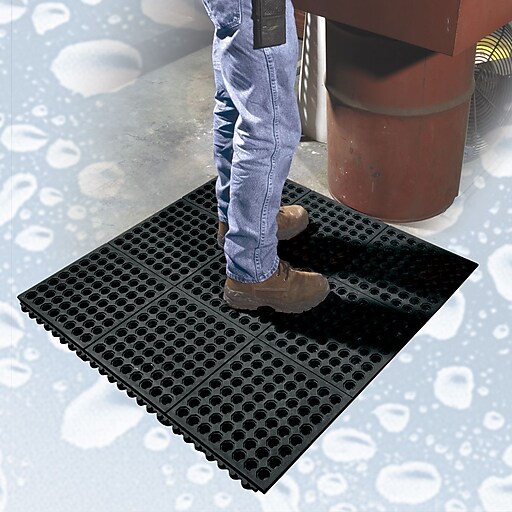 GreaseResistant Performa Mat, 3' x 3', Black (39078092033) at Staples
