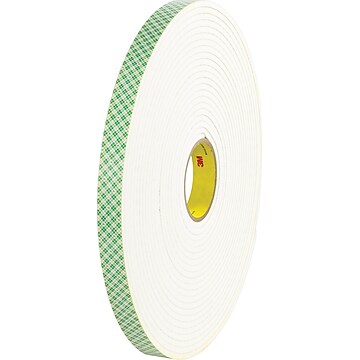 Scotch 4004 Double Sided Polyurethane Foam Tape 1 2 X18 Yds 1 4 Roll 1 Pack Staples