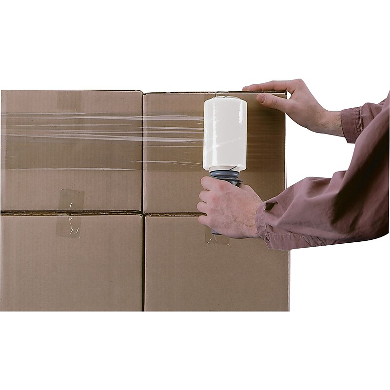 3" x 1000' 80 Gauge Cast Stretch Wrap, Clear, 4/Carton (PRD803CT) image 1