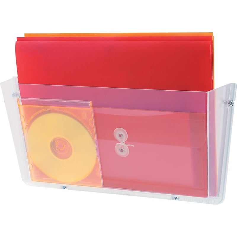Deflect-o® Legal Unbreakable DocuPocket Single Pocket Wall File, Clear image 1