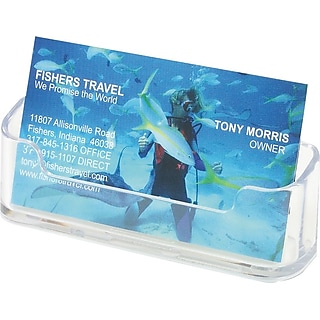 business card sleeves staples Clear Business Card Holders & Files