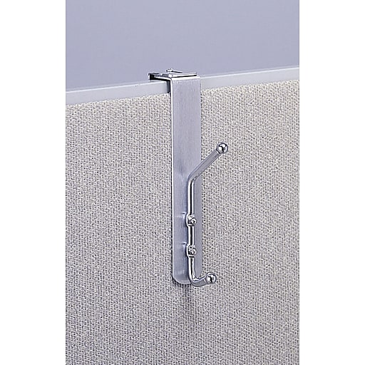 Safco 4167 OverthePanel Coat Hook, Silver, 12/pack (4167) at Staples