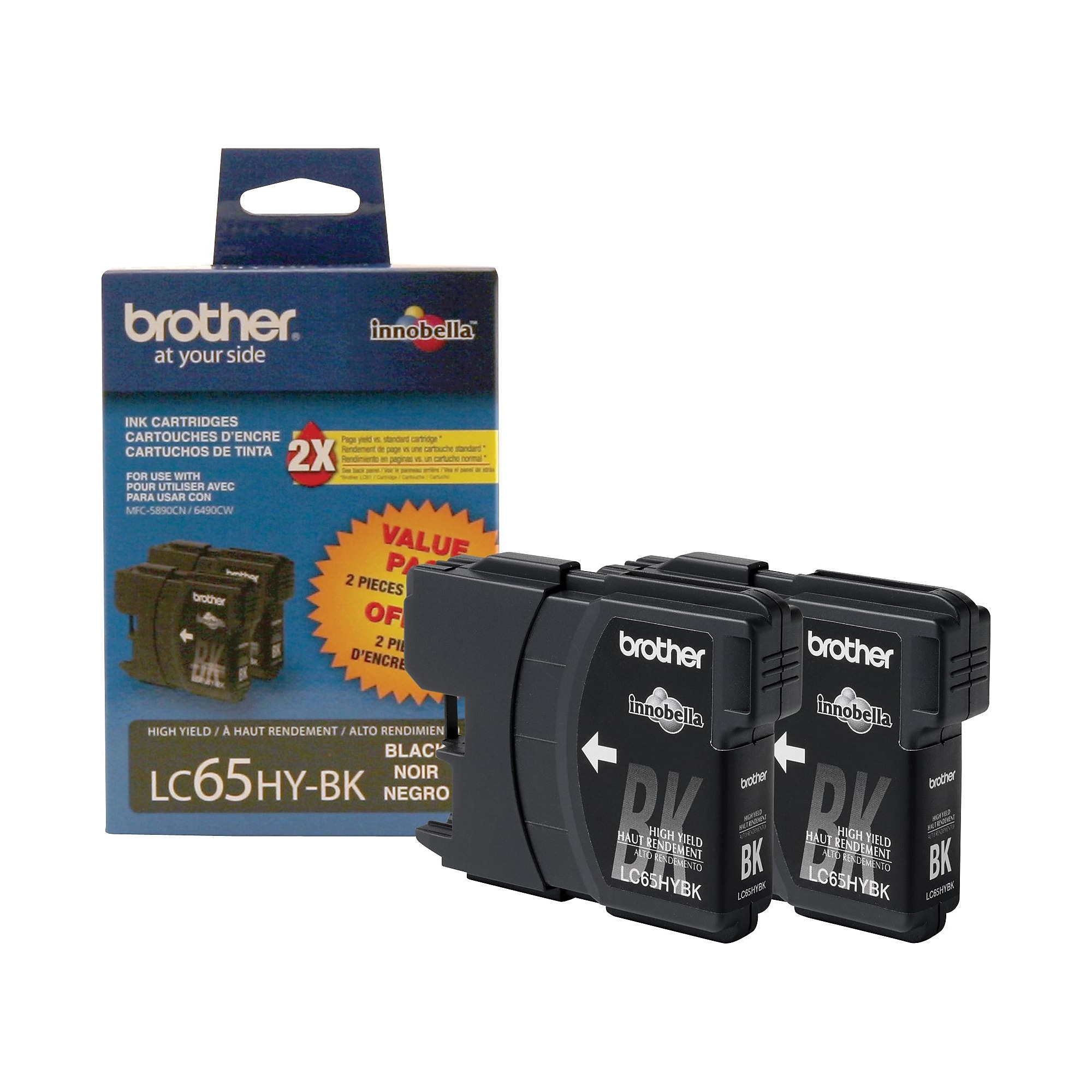 Brother LC652PKS Black High Yield Ink Cartridge, 2/Pack Sansujyuku sansujyuku.com