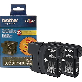 Brother LC652PKS Black High Yield Ink Cartridge, 2/Pack