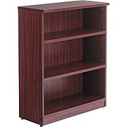 Alera Valencia Series 3-Shelf 48"H Bookcase Storage System, Mahogany (VA634432MY)