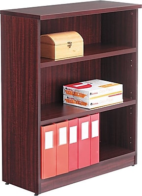 Alera Valencia Series 3-Shelf 48″H Bookcase Storage System, Mahogany (VA634432MY) Sansujyuku sansujyuku.com