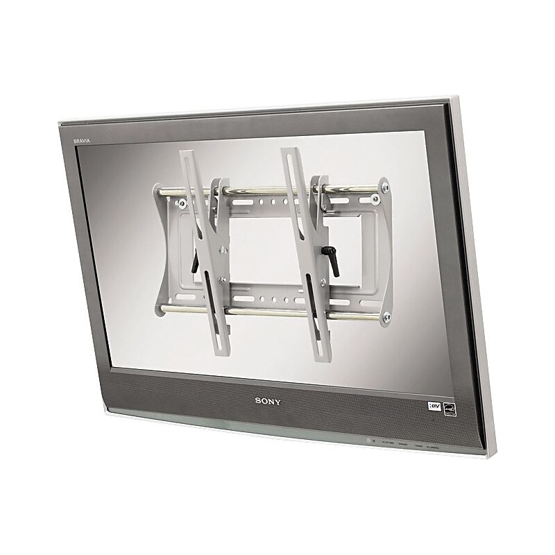 Bretford Large Flat Panel Flush Wall Mount for 23" to 42" Monitors, Aluminum, image 1