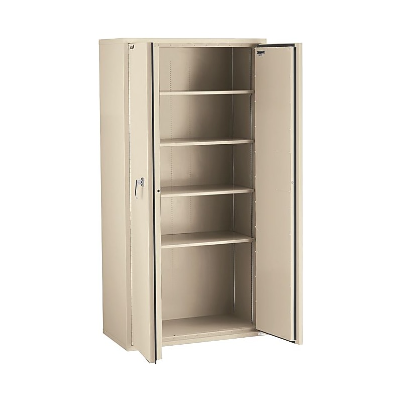 FireKing 72" Storage Cabinet with 4 Shelves, Parchment (CF7236-DPA) image 1