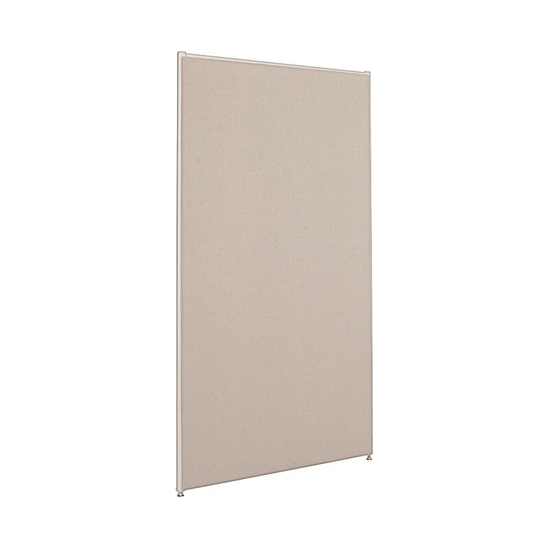 HON Verse Panel, 36"W x 72"H, Light Gray Finish, Gray Fabric (BSXP7236GYGY) image 1