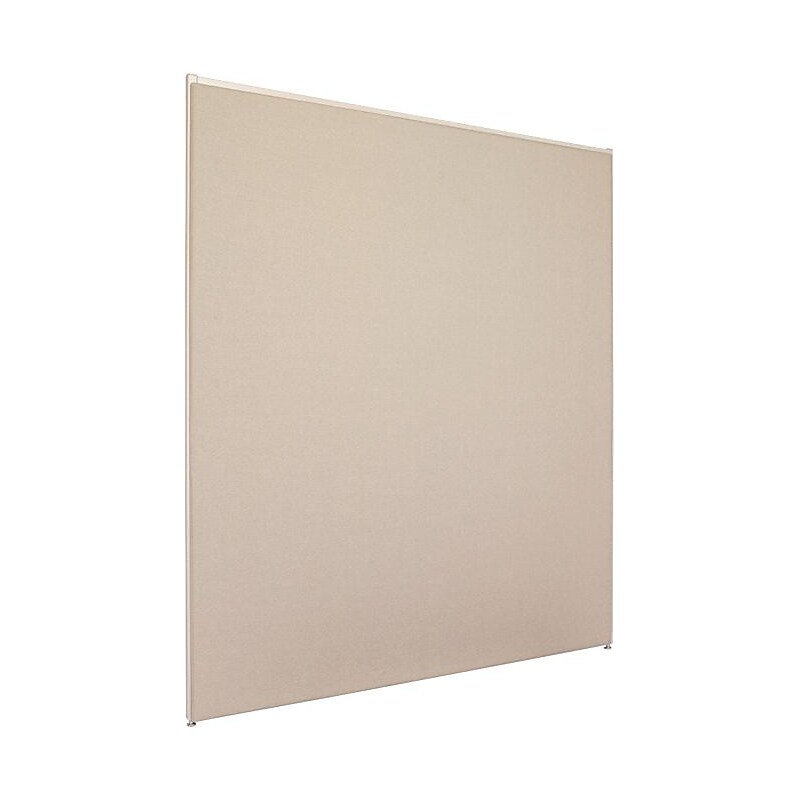HON Verse Panel, 60"W x 72"H, Light Gray Finish, Gray Fabric (BSXP7260GYGY) image 1