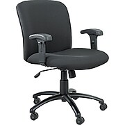 Safco Uber Fabric Computer and Desk Chair, Black (3491BL)