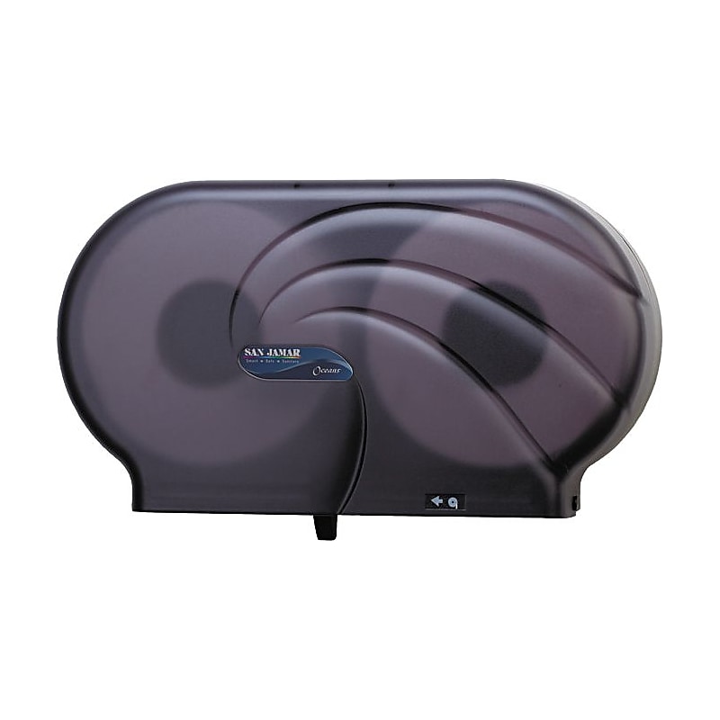 San Jamar Oceans Jumbo Bath Tissue Dispenser, Twin Jumbo Roll image 1