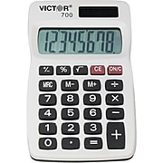 Victor 700 8-Digit Pocket Calculator, Off White