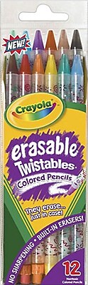 Download Crayola® Erasable Twistables Colored Pencils, Assorted, 12/Pack | Staples