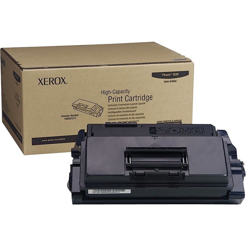 Xerox 106R01371 Black High Yield Toner Cartridge image 1