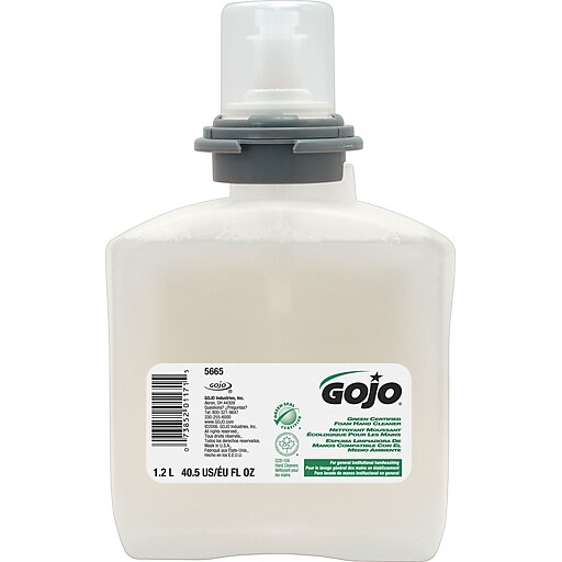 GOJO® TFX GreenCertified Foam Hand Soap, Refill, 1,200 ml. Staples