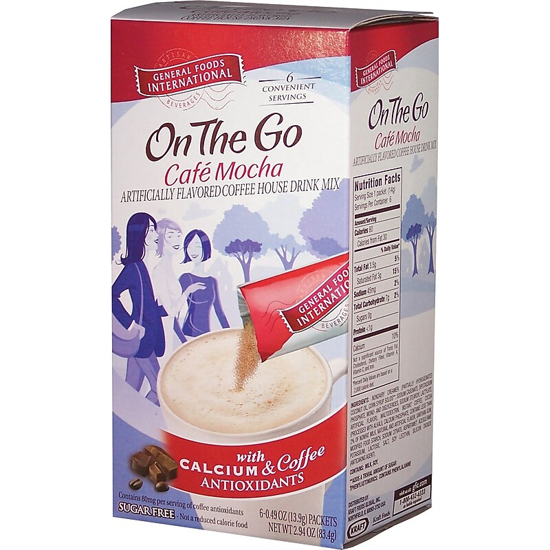 General Foods International® On The Go Instant Coffee, Cafe Mocha image 1