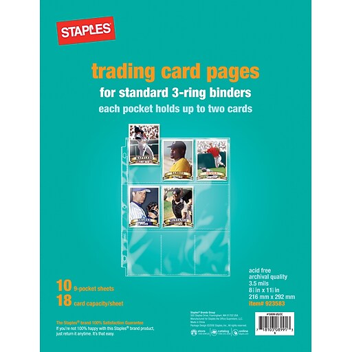 Staples® Trading Card Pages Staples