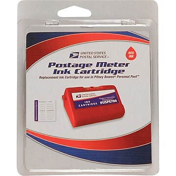 Staples E700 Replacement Postage Meter Ink Cartridge for Pitney Bowes 769-0, Red (SIP-E700-CC)