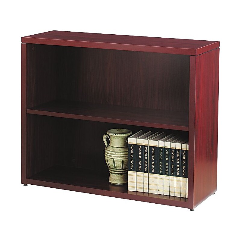 HON 10500 Series 2-Shelf Bookcase, 29 5/8"H x 36"W x 13 1/8"D, Mahogany (H105532NN) image 1