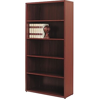 HON 10500 Series 5-Shelf Bookcase, 36"W x 13.13"D x 71"H, Mahogany (HON105535NN)