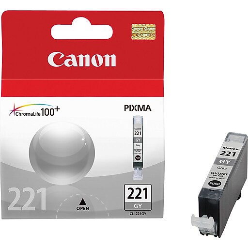 Canon 221 Gray Standard Yield Ink Cartridge (2950B001) | Staples