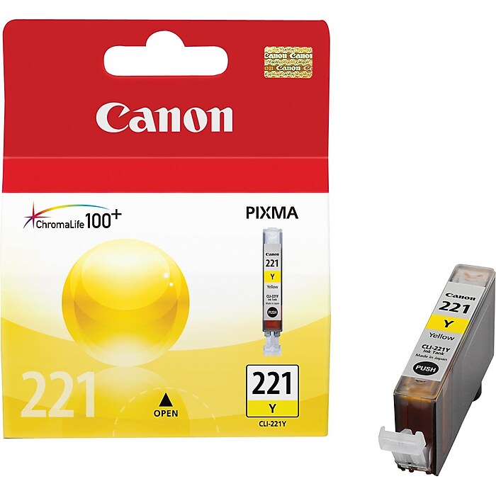 Canon 221 Yellow Standard Yield Ink Cartridge (2949B001